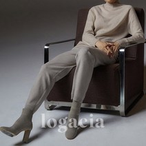 [logacia] 캐시미어 100 모크넥 홀가먼트 풀오버