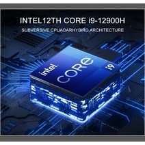 Eglobal 미니 PC 인텔 코어 i9 12900H 엔비디아 RTX 3050 게이밍 데스크탑 컴퓨터 4.0 와이파이 6 윈도우, 02 i7 12700H RTX 3050, 08 64G RAM 2TB SSD