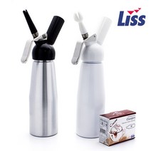 Liss 알루미늄 휘핑기 500ml, 알루미늄 휘핑기-화이트