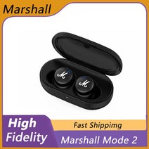 Marshall-모드 II 무선 블루투스 호환 헤드셋 인이어 스포츠 음악 헤드폰 방수 귀마개 2 세대, 01 Black