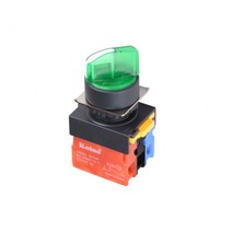 2A0B 좌수동 우자동 셀렉터 스위치 트랜스부착형 LED 램프 110V DC 22mm NS22-S3R-L2D2A0B, 그린 [NS22-S3R-L2DG2A0B]