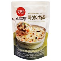 햇반 소프트밀 버섯야채죽 420g, 2개