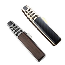 미묘마켓 TURBO 미니 가스토치 열쇠고리형 캠핑용 낚시용 소형가스점화기 스파크 블루프레임 디렉트인젝션 최고급형 170MM 에그플랜트 라이터형, 블랙