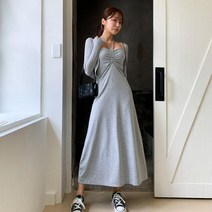 [더폰드] 홀터 롱원피스 가디건세트[3컬러]