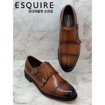 [에스콰이아] 남성 몽크스트랩 구두 (3cm굽) PFBSHL063BR