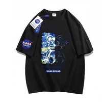 SEAFOX NASA시리즈 빅사이즈 남녀공용 곰돌이 반팔티셔츠