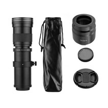 카메라렌즈 호환 mm+아랑 캐논 50mm1.8 24-70 rf 24-105 카메라 MF 슈퍼 망원 줌 렌즈 F/8.3-16 420-800mm, 01 Black