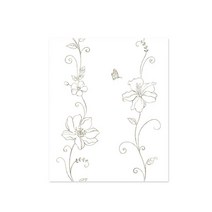 MDF9172 IS 고광택 하이그로시 시트지 줄기꽃 화이트 (시트지/포인트시트지/인테리어시트지/타일시트지)