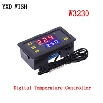 온도계 온도계측기 W3230 DC12V LED 디스플레이 온도 조절기 가열/냉각 제어 계측기, 한개옵션1, 03 AC 110-220V