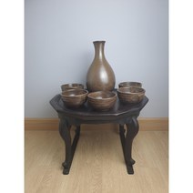 옛날 막걸리 술병 동동주 잔, 3. 넙적한 잔5개와 주병
