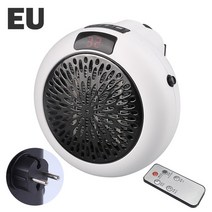 가정용온풍기 미니 벽걸이 전기 히터 휴대용 가정용 책상 따뜻한 공기 팬 조용한 원격 빠른 열 온, 01 White-EU Plug_01 350-400W