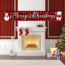 크리스마스 윈도우 창문 데코 스티커 카페 인테리어 꾸미기 장식 세트, 가로형 현수막 XW-221