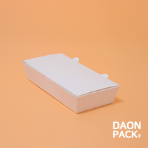 [무지 도시락 2호] 일회용 종이도시락 김밥 분식 떡집 포장용기 / 1box 600개