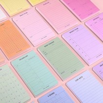 플랜 메모 패드 학생 사무실 업무 일정 관리 메모지, 타입:06.먼슬리플랜, 단품