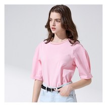 [비지트인뉴욕(VISIT IN NEWYORK)] ○비지트인뉴욕 썸머 튤립 슬리브 티블라우스