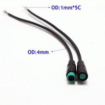 배달전기자전거 2Pcs M8 2 3 4 5 6 핀 전기 자전거 플러그 커넥터 배선 라인 스쿠터 브레이크 케이블 Pluge, 02 Male, 05 6Pin
