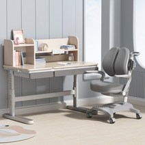 [레고책상의자] 에스메라다 어린이 바른자세 높이조절 책상 의자 세트, 그레이 세트