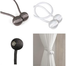 원룸 창문커튼 자석 고정집게 반자동 바란스 타이백