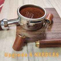 커피 탬퍼 스테인레스 스틸 바늘 에스프레소 분말 교반기 분배기 레벨러 wdt 도구 카페 교반 바리 스타 액세서리, 활기 없는
