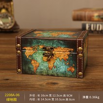 우드박스 빈티지 보석함 나무 보관함 수납 인테리어 앤틱, -개, J.그린맵