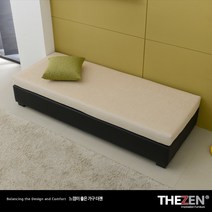 [더젠] 에나1800 콤비패브릭 평상형소파4(소쿠션별매), 색상:진베이지