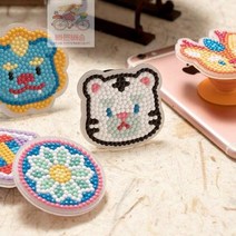 전통 보석 십자수 톡 비즈 공예 만들기 붙이기 diy 패키지, 백호