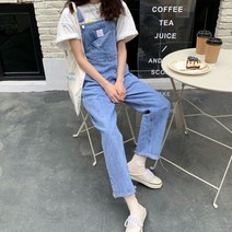 [바보사랑] 놀이동산 데이트 데일리 멜빵 데님 팬츠(mpt1281)