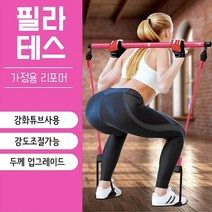 [당일출고]국내최초 강도조절 홈리포머 튜빙바 여자힙업운동 홈트레이닝도구 여성홈트기구 필라테스바렐 발란스스틱, 핑크