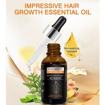 Hair Growth Essential Oil Biotin Cold-Pressed DHT Blocker and Shampoo Anti-Hair Loss Conditioner, 01 Essential oil 30ml