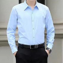 남성용 구김방지 클래식핏 와이셔츠 긴팔 N909