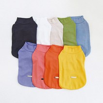 유앤펫 강아지옷 심플 베이직 컬러 티셔츠(2XL~4XL), 오렌지