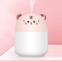 다채로운 분위기의 새로운 데스크탑 가습기 250ml 용량 쿨 미스트 아로마 디퓨저 홈 침실 가습기 청정기, 03 pink-tiger