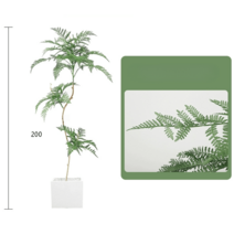 인테리어 조화 화분 조화 대형 장식 나무 식물 실내 사무실 조경 화단 카페 인조, 2m+화이트
