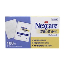 3M넥스케어 알콜스왑플러스 100매 일회용 알콜솜