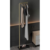 견고한 받침대 스탠드 행거 금색 옷걸이 드레스룸, L