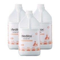 메디록스 반려동물용 살균소독제 리필용 무향, 4L, 3개