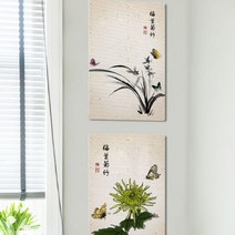 데코밍샵폼액자38CmX58Cm_사군자매난국죽_노프레임액자_tl172, 2.난초
