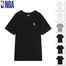 NBA 6종택1 남여공용 스몰로고 라운드 반팔 티셔츠 N222TS952P