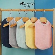 [바보사랑] 허니테일 강아지옷 티셔츠 민소매 나시티 실내복 애견의류 S-3XL[허니테일], 색상/사이즈:진그레이/3XL