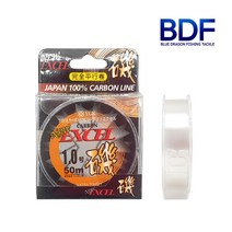 청룡조구 엑셀 50M 카본라인 목줄 바다 낚시 일본수입사 루어용품 플로팅, 4