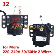 220V 50hz 유니버설 소형 세탁기 드레인 트랙터 견인기 밸브 모터 Haier Midea LG TCL Whirlpool LittleSw, 32 32