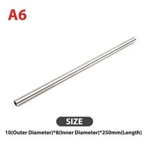 원형 304 스테인리스 스틸 모세관 튜브 파이프 OD 3mm 4mm 5mm 6mm 8mm 10mm ID 2mm 250mm, [06] 6
