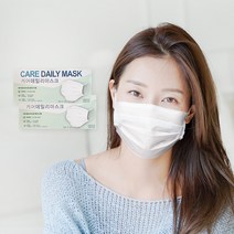 케어데일리 미세먼지 일회용 대형덴탈마스크 국산 대용량 100매, 화이트 대형 100매