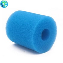 수영장 스펀지 기둥 워터풀 클린 필터 어항 원기둥 블루 스펀지 튜브 필터, 높이 100X90MM
