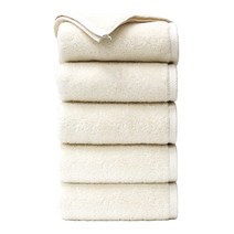 클라우망 에어테리 오가닉 무표백 세면 프리미엄 고급 타올 CPOG160, 에어테리 무표백 세면타월, 5장