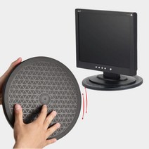 모니터회전판 TV 모니터 팬히터 회전 선반 받침대 거치대 원형