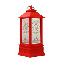 eid mubarak 장식 LED 조명 장식 Kareem Ramadan 장식 무슬림 가정 장식, S, 빨간색