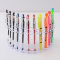 투명 반원 펜 볼펜 브러쉬 매장 판매 진열대 광고 전시용 디피용 촬영용 받침대 디스플레이 매대 장식 플리 마켓