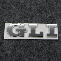 자동차 엠블럼 제타 GLI 트렁크 로고 Gli 알파벳 ABS 플라스틱 전기 도금 자동차 페인트 은빛 16D 853 675, 한개옵션0