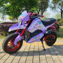 미니바이크 핑크 여성용 성인용 빈티지소형 입문용 49cc 레저용 포켓, 블랙 72V 이상